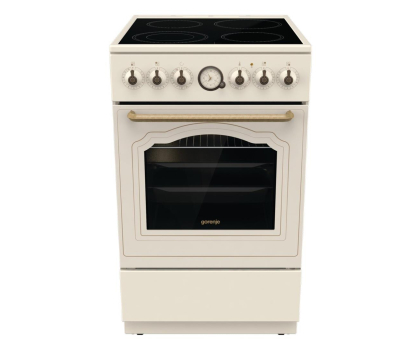 Kuchenka elektryczna GORENJE GECS5B70CLI, Retro, Programy Parowe, AquaClean, GentleClose, 50cm